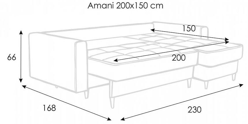 Amani Corner Sofa Bed