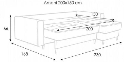 Amani Corner Sofa Bed