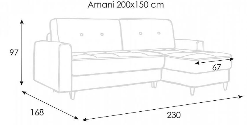 Amani Corner Sofa Bed